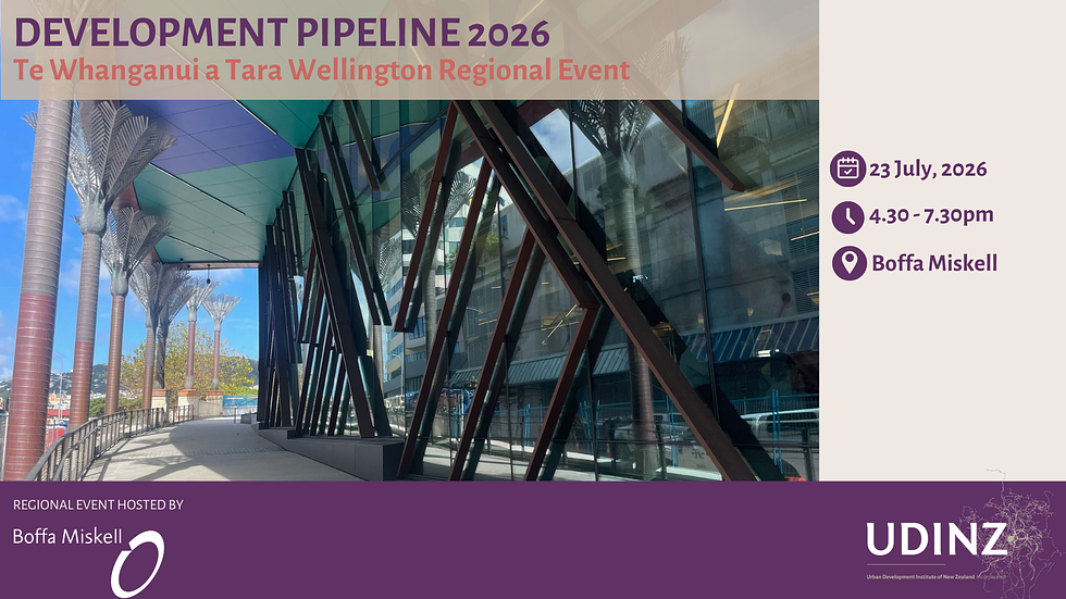 Development Pipeline 2026 Te Whanganui a Tara Wellington hero image